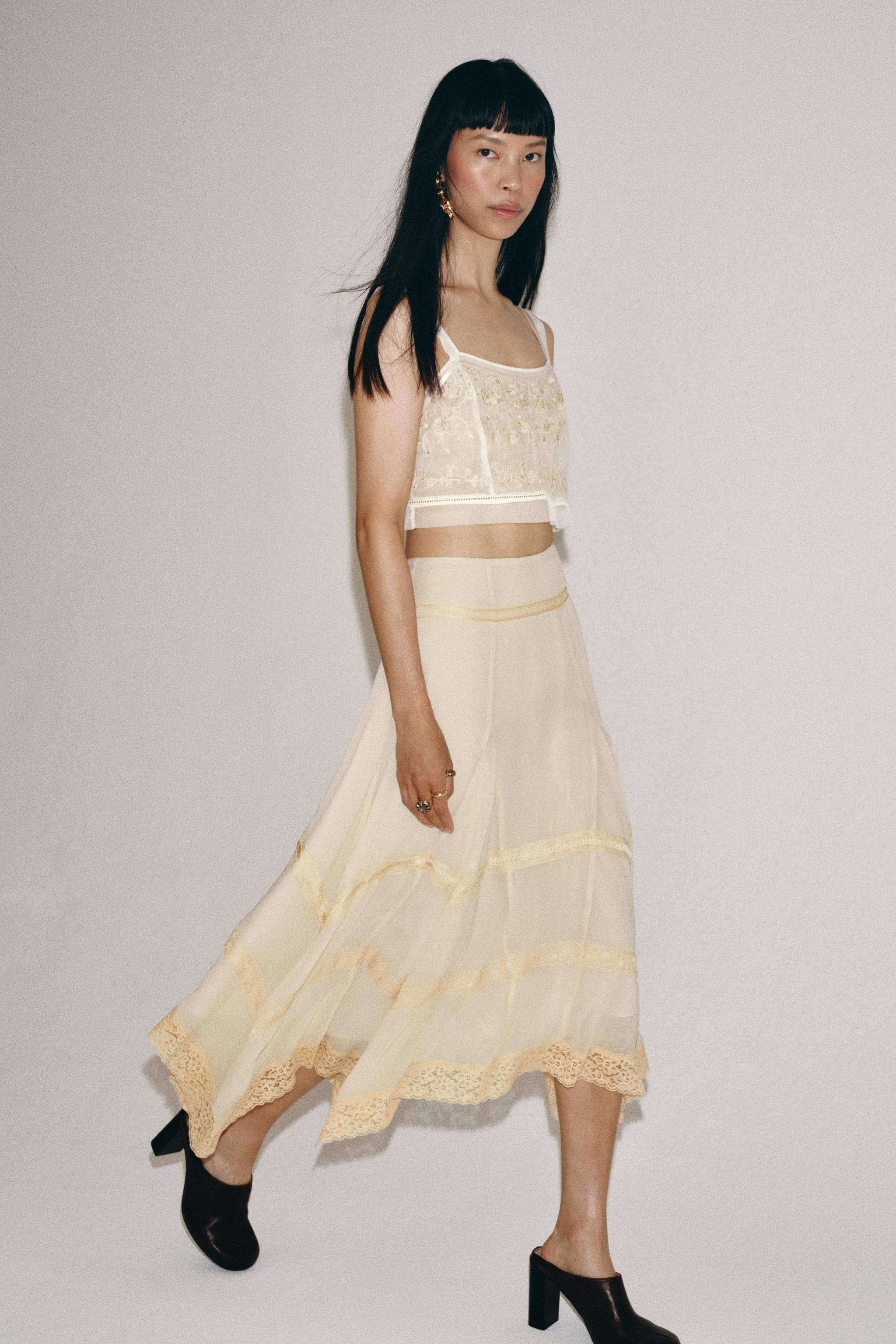 ZW COLLECTION COMBINATION LACE SKIRT