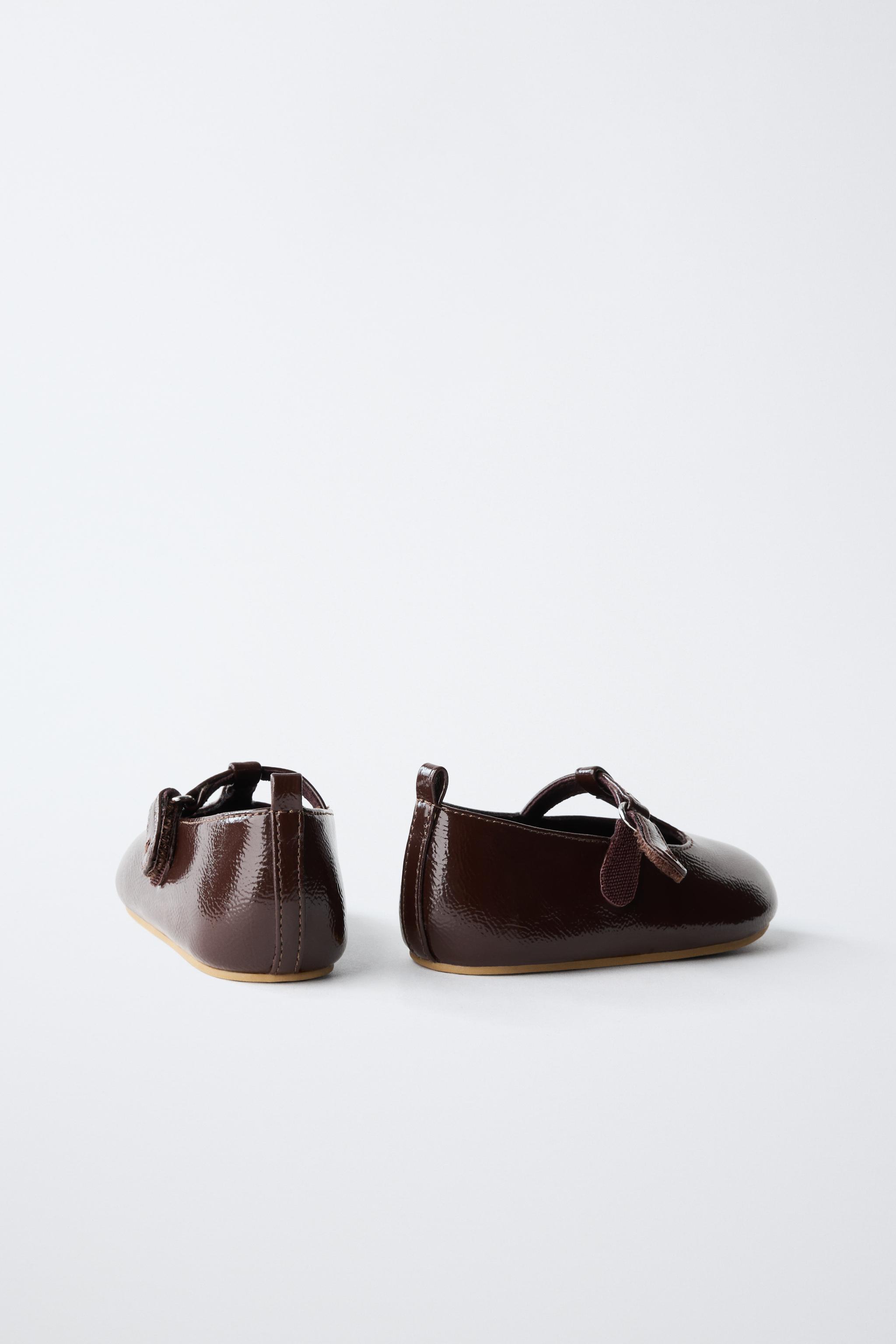 BAREFOOT PATENT BALLET FLATS