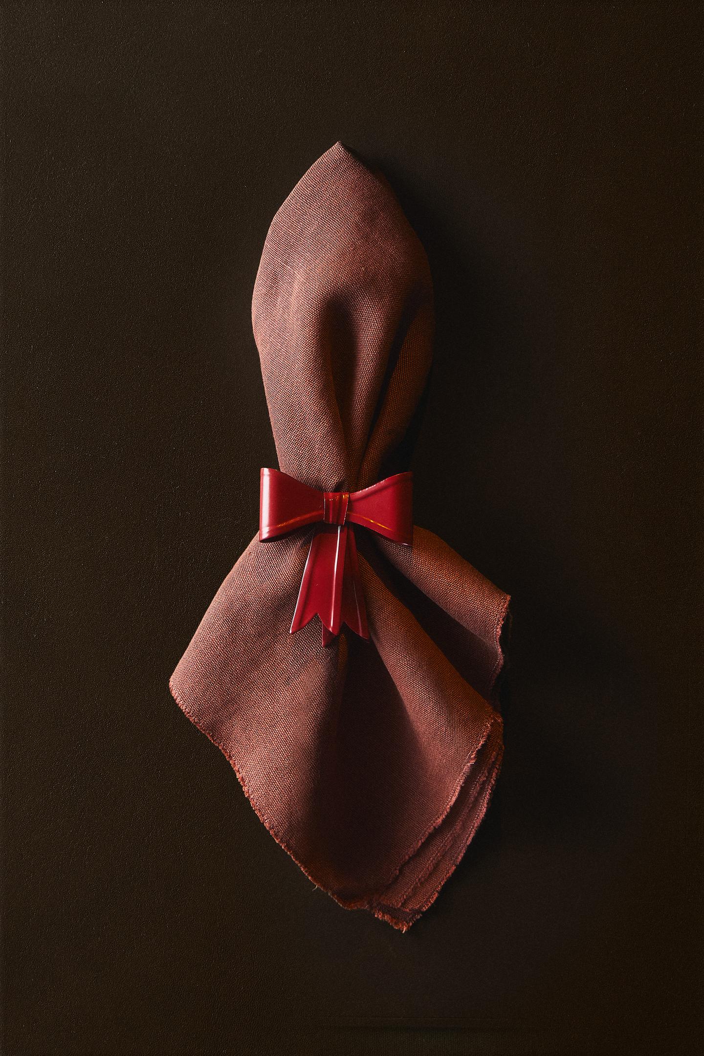 Женские аксессуары Zara Christmas Bow Napkin Holder Pack (Pack OF 2), цвет: Красный — фото 5