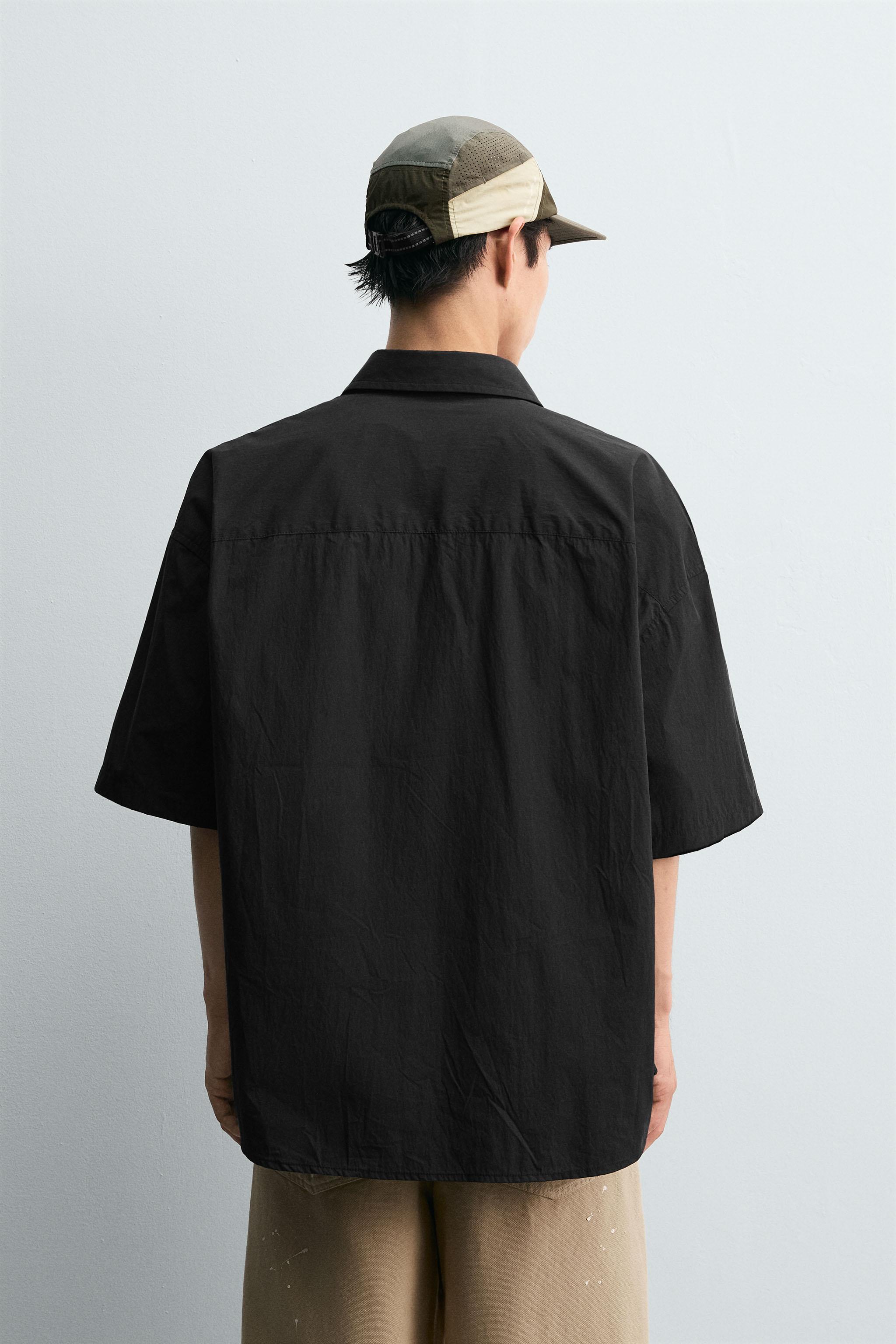 LIMITED EDITION 裏返し風シャツ - ブラック | ZARA Japan / 日本