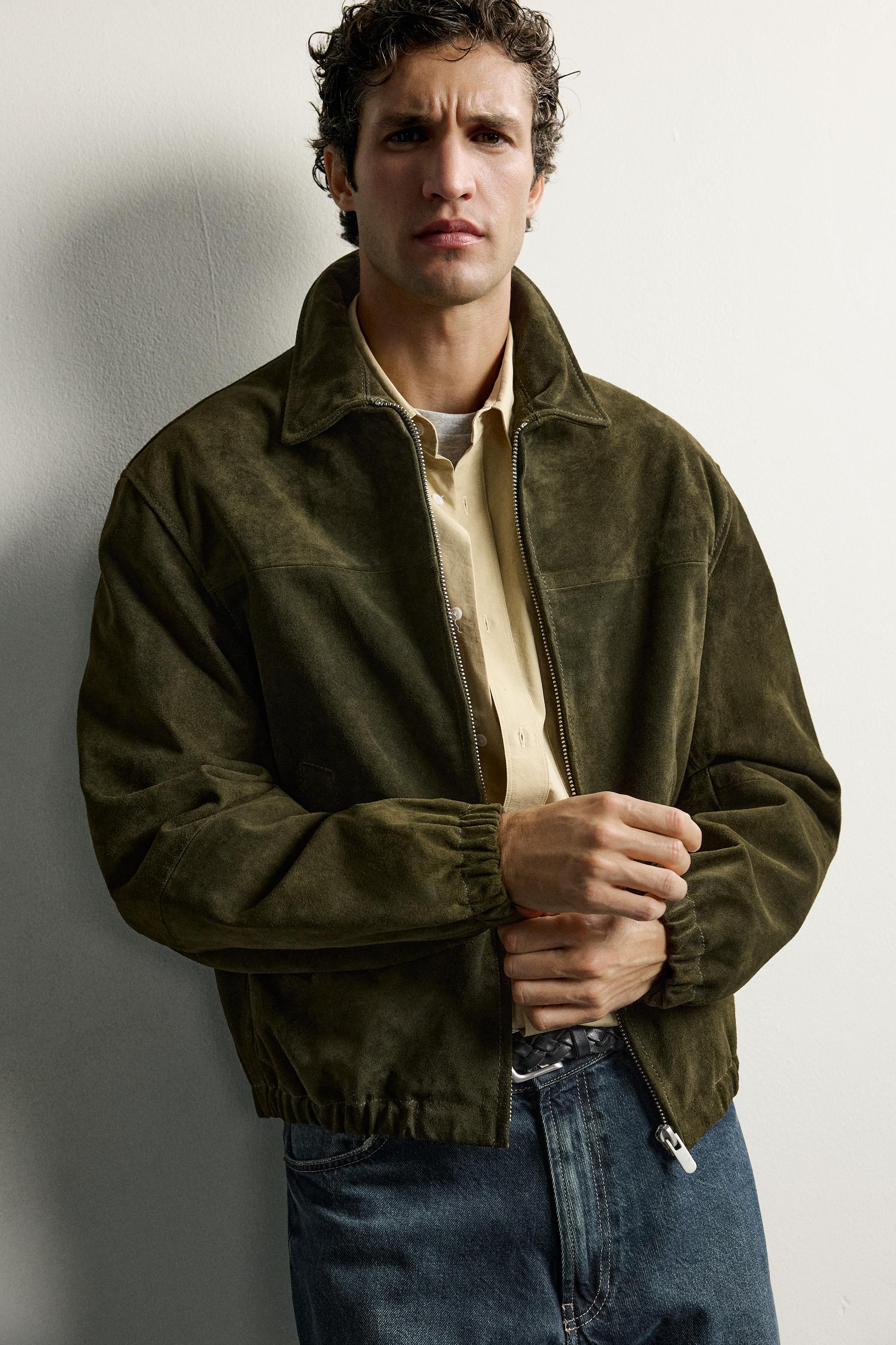 REGULAR FIT SUEDE JACKET