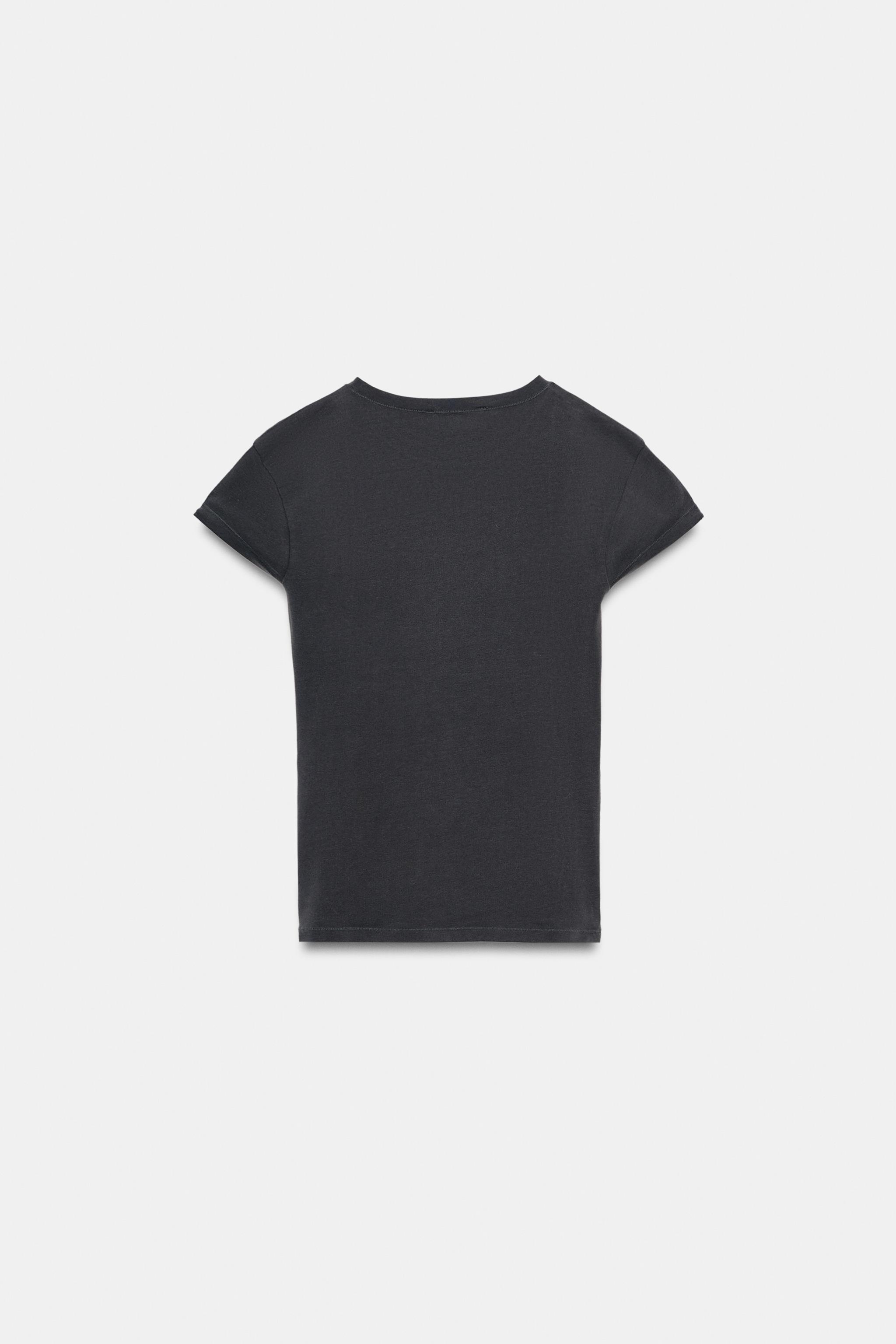 ÖNÜ YAZILI T-SHIRT - Görsel 6