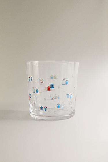 TRANSFER GLASS TUMBLER - Blue by Zara - Image 0