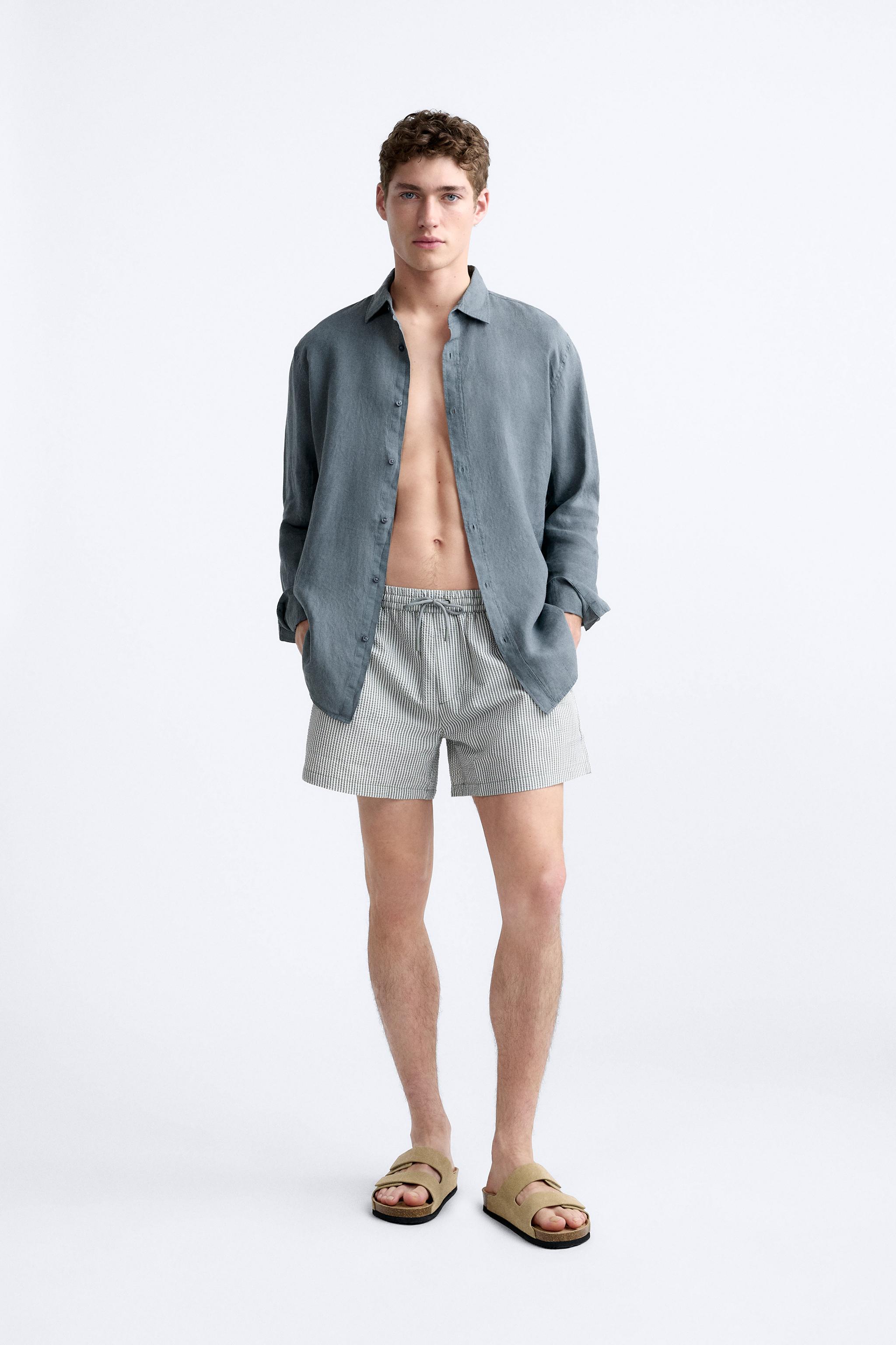 Zara men's best sale swim shorts