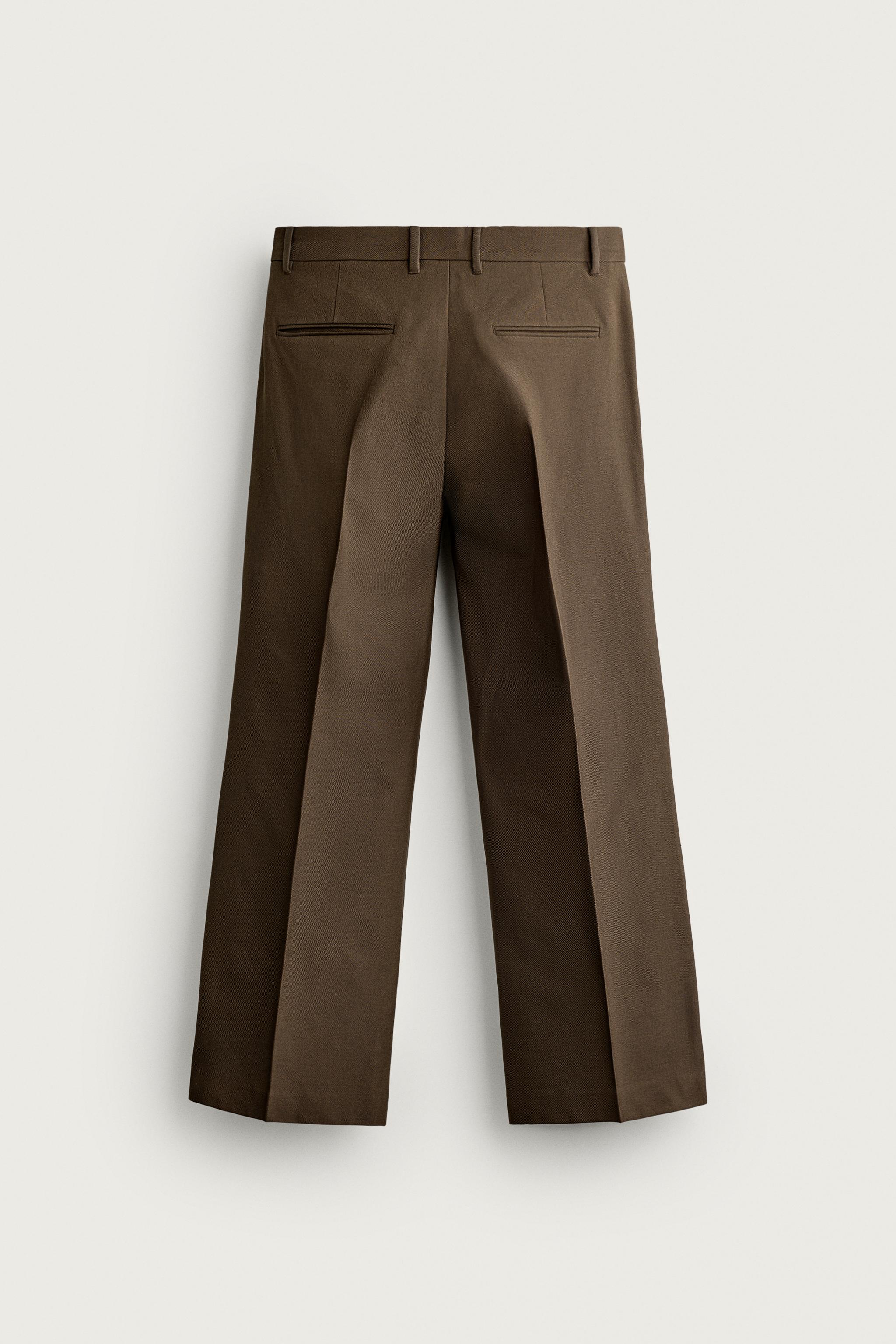 FLARE FIT SUIT PANTS