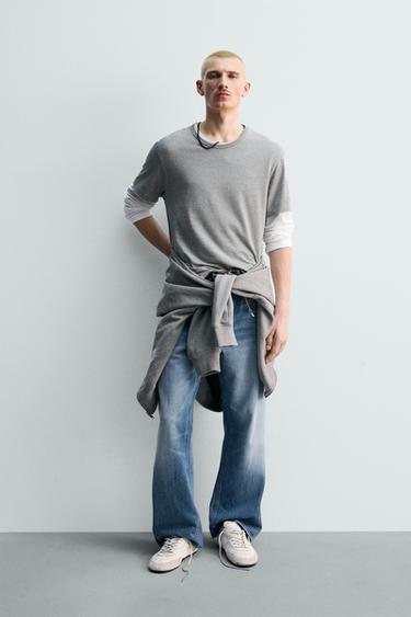 LIMITED EDITION FLARE FIT JEANS - Light blue by Zara - Image 0