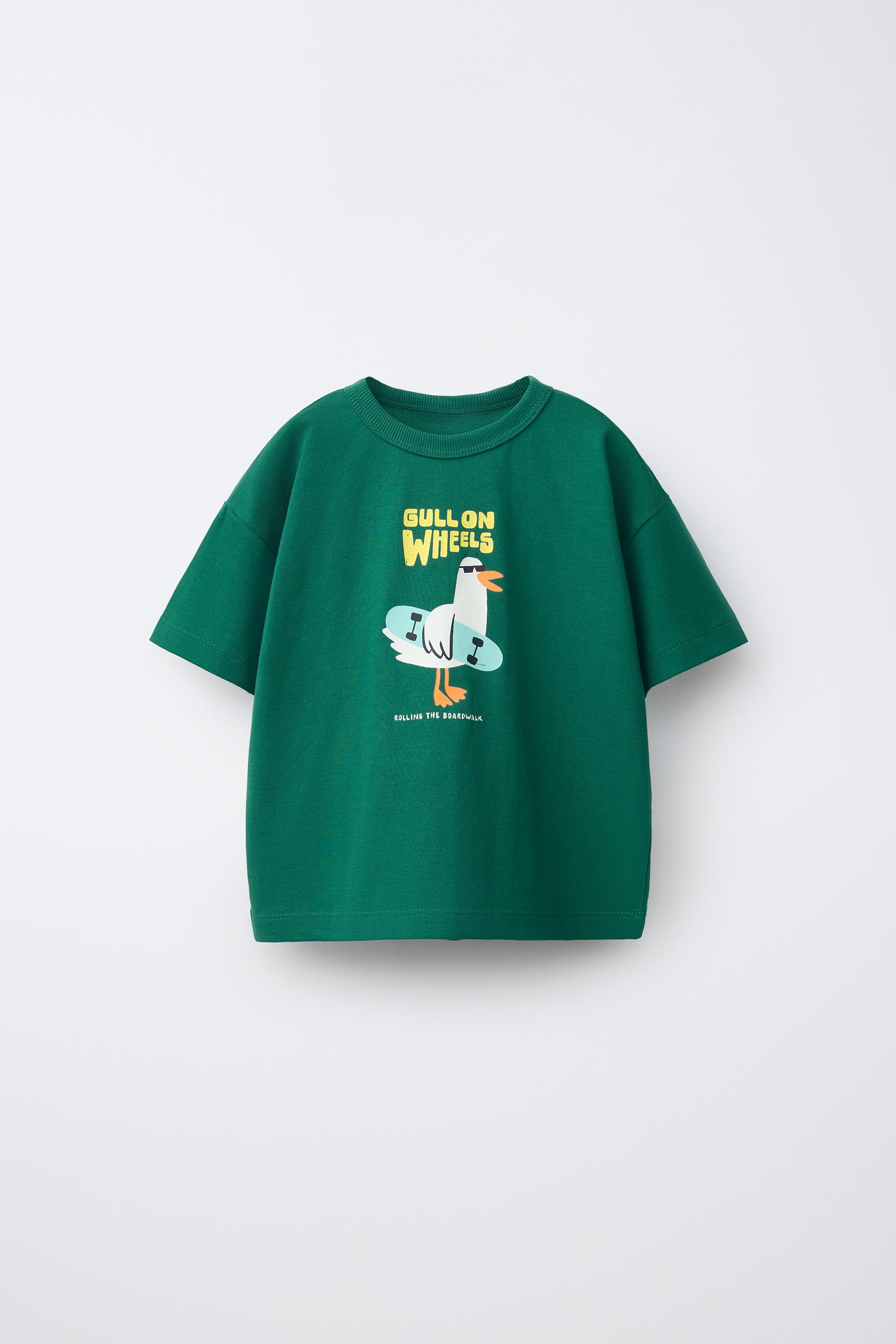 ANIMAL PRINT T-SHIRT — Green