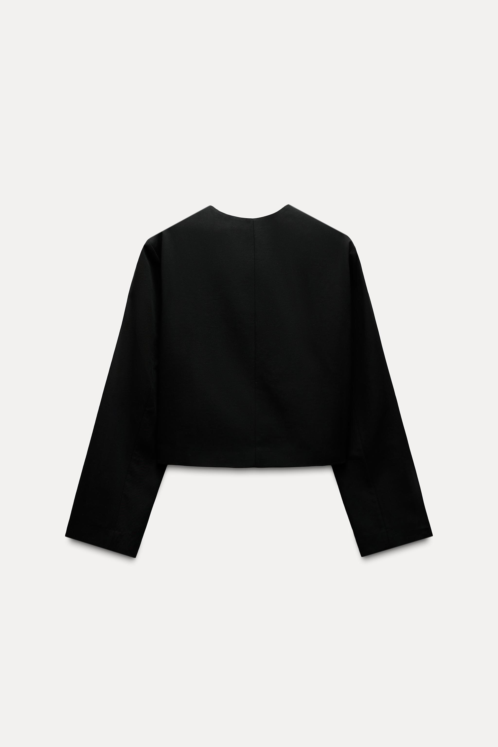 Blazer fashion zara noir bouton doré