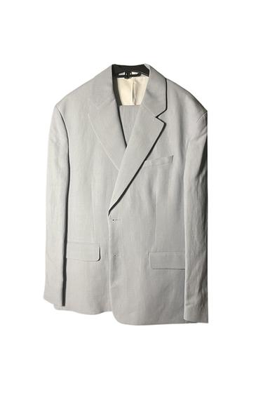 BLAZER EN LIN BLEU CIEL