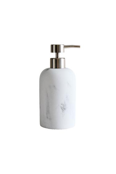 MARBLE-EFFECT SOAP DISPENSER - Grey by Zara