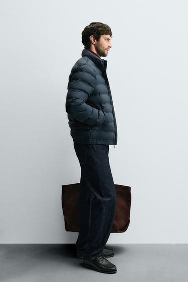 VESTE MATELASSÉE LÉGÈRE DÉPERLANTE - Bleu marine de Zara - Image 3