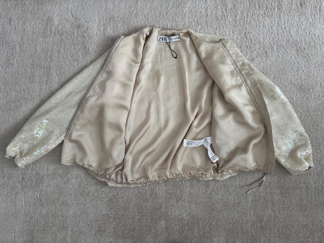 SEQUIN BOMBER JACKET - Image 3