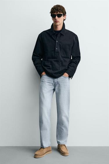 LEATHER MOC TOE SHOES - Beige by Zara - Image 0