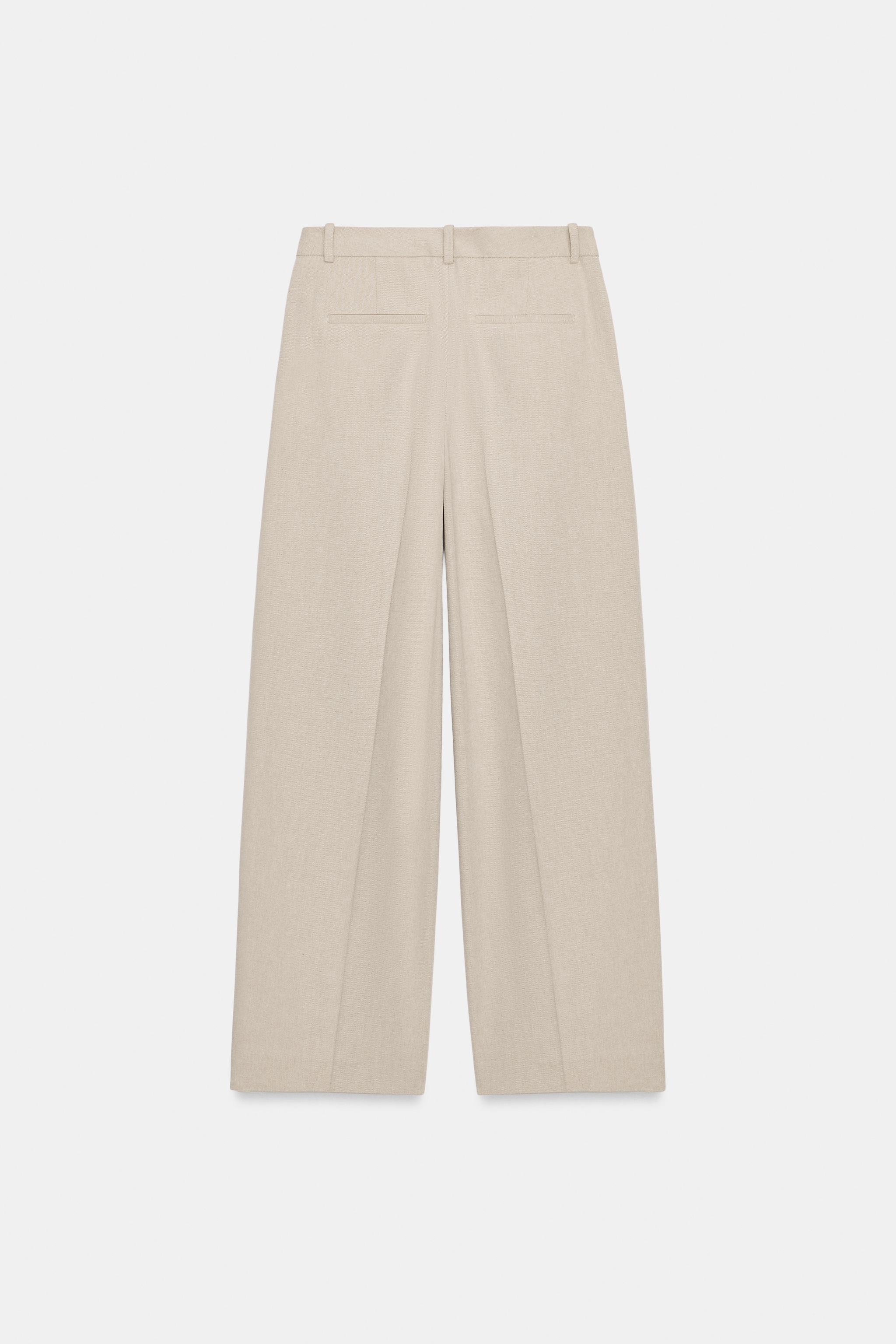 PANTALON DROIT À PINCES