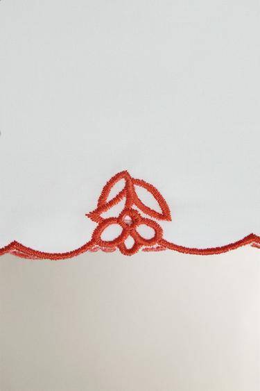 KIDS' FLAT SHEET WITH EMBROIDERED FLOWERS - Reddish by Zara - Image 2
