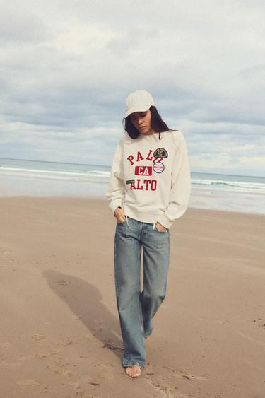 HOODIE WITH PATCHES - White by Zara - Image 0
