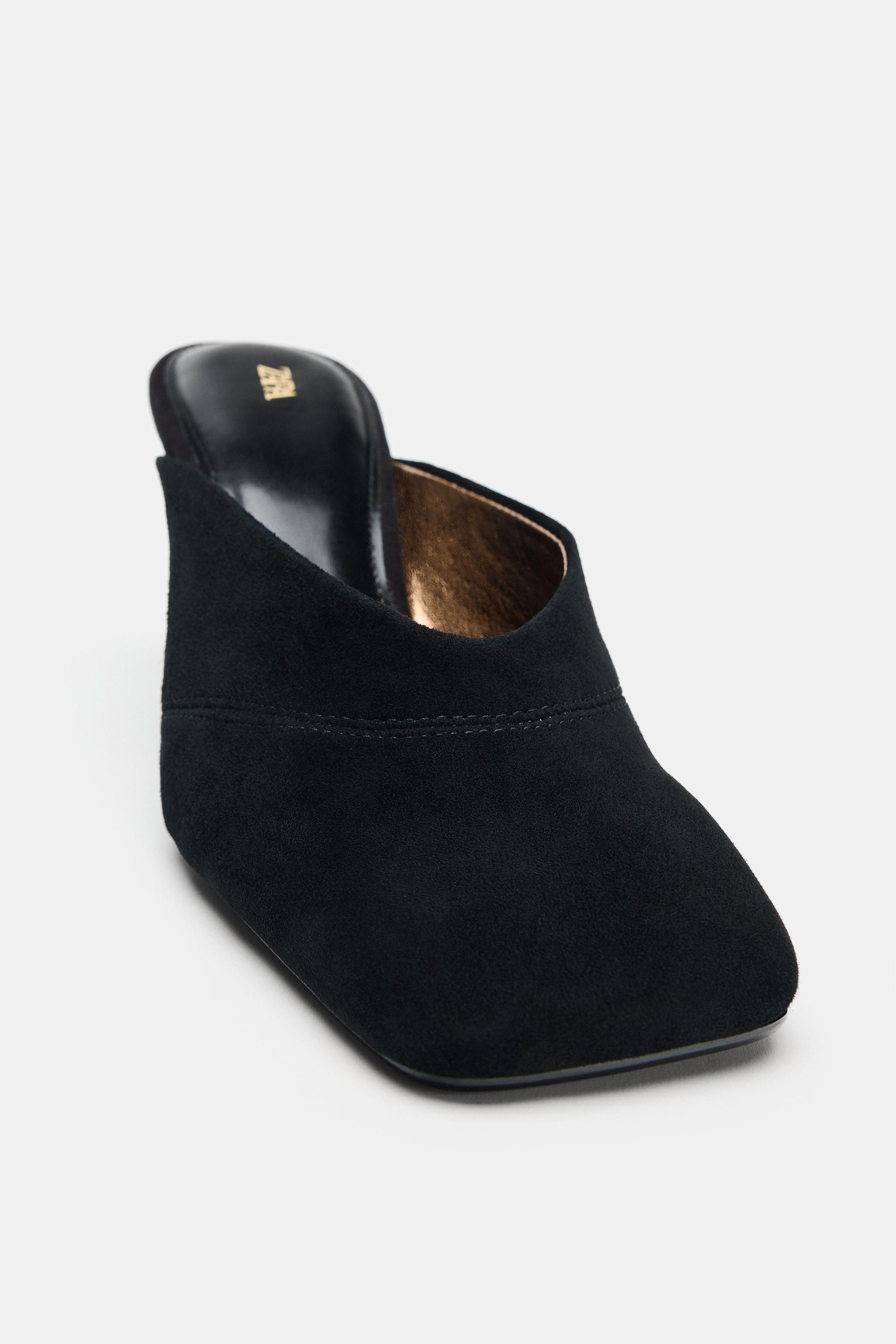 MULE À TALONS EN CUIR ZW COLLECTION