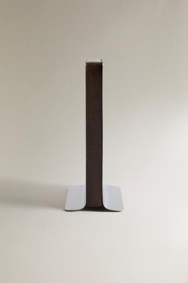 WOOD AND METAL BOOKEND - Brown by Zara - Image 0