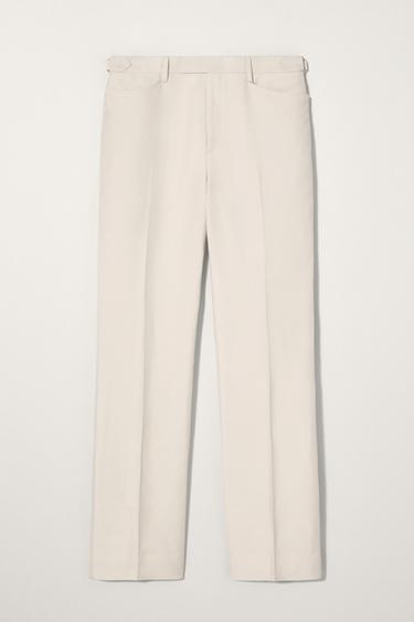 Zara SUIT PANTS BOBBY GILLESPIE X ZARA - Ecru