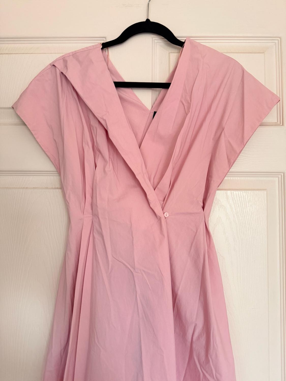 ZW COLLECTION PLEATED POPLIN DRESS - Image 2