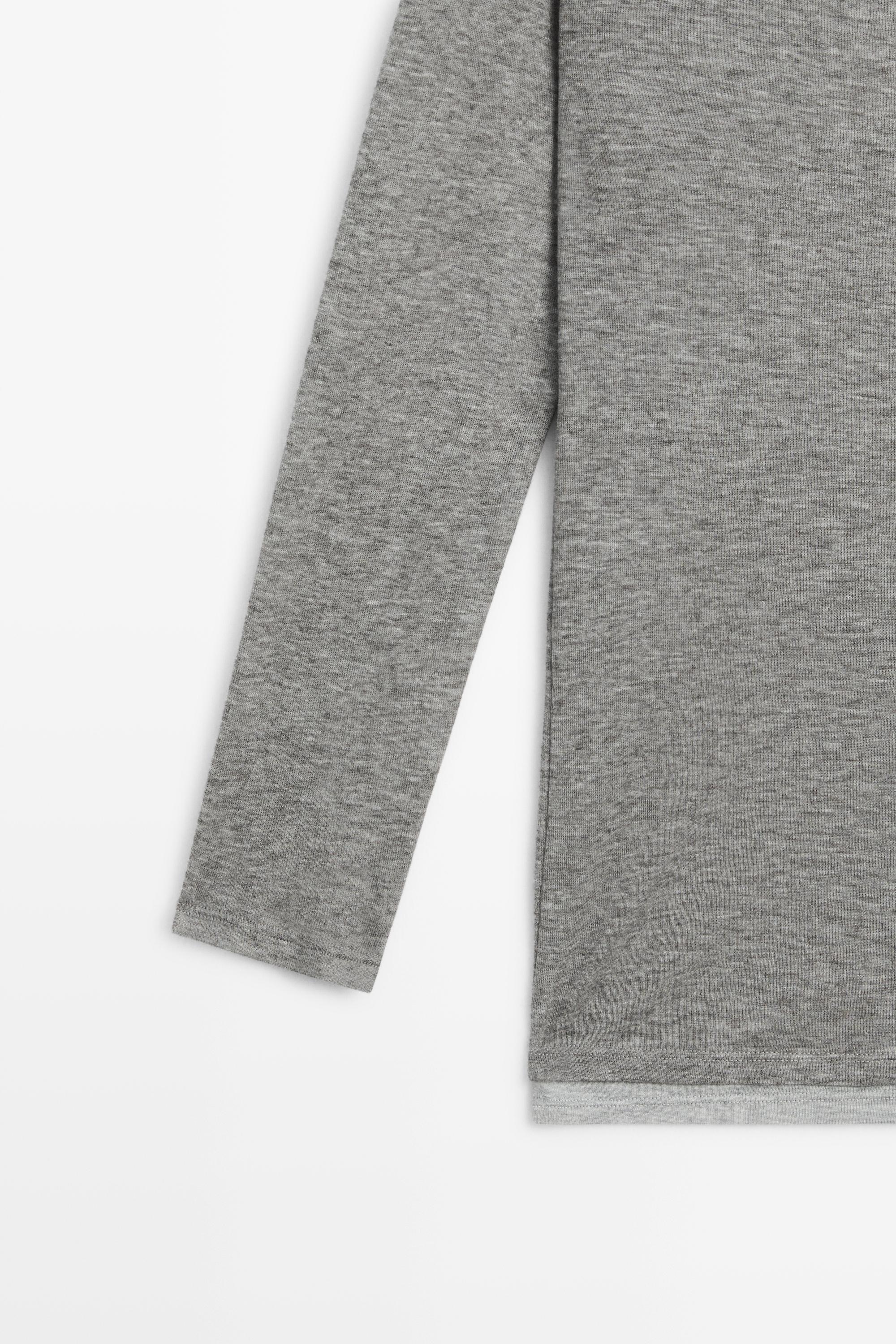 Double boat neck T-shirt