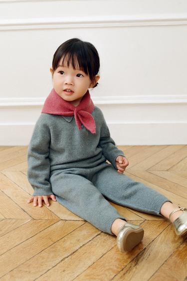 KNIT JOGGERS - Blue / Grey by Zara