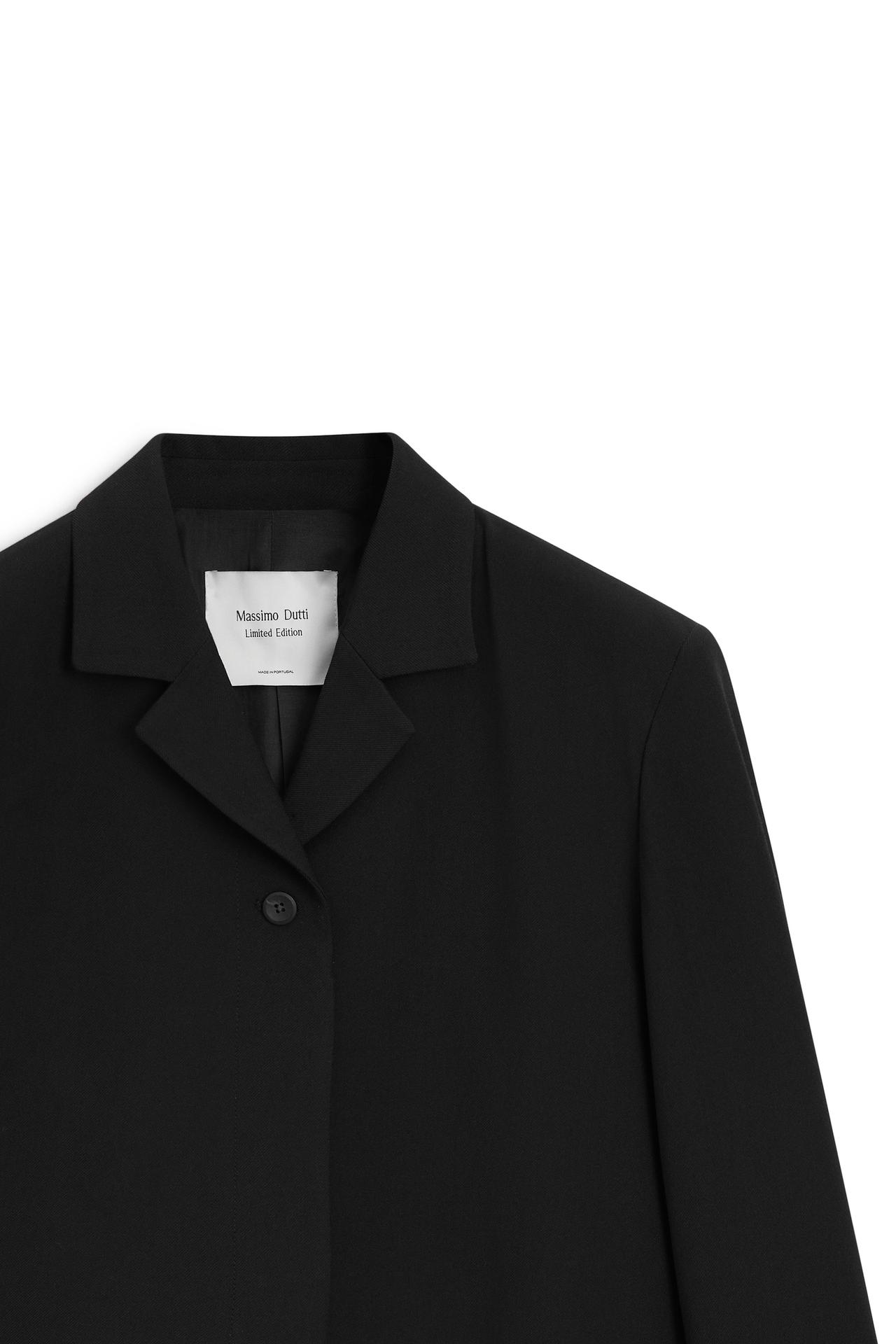 Cropped wool blazer - LIMITED EDITION — Black