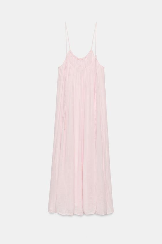 bubble gum pink dress zara Zara Tindall's bubblegum-pink dress will be her go-to summer outfit