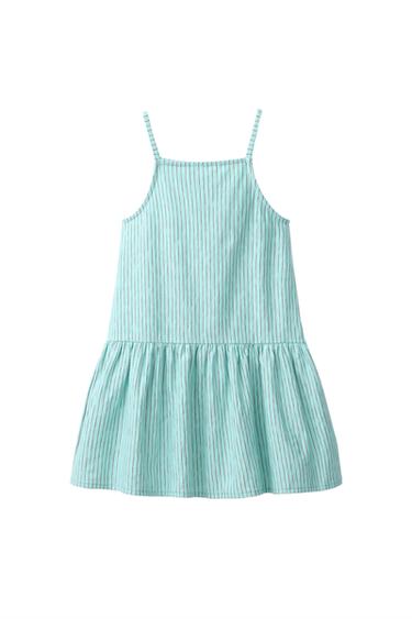 VESTIDO ESTAMPADO RAYAS - Verde agua de Zara