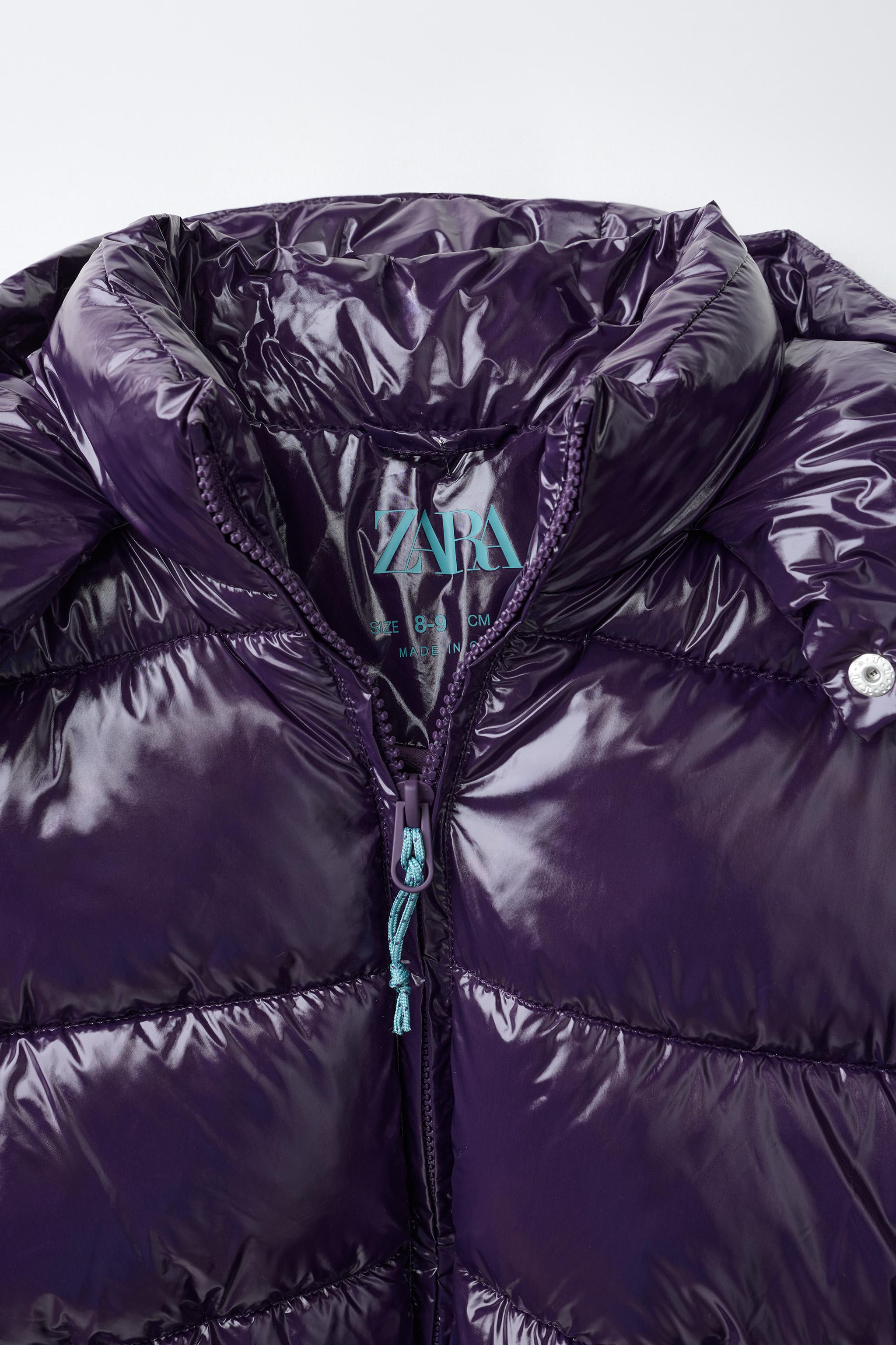 BLOUSON REMBOURRÉ CAPUCHE BRILLANT