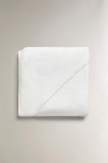 CAPA DE BANHO PARA BEBÊ DE GAZE COM LETRAS -  da Zara