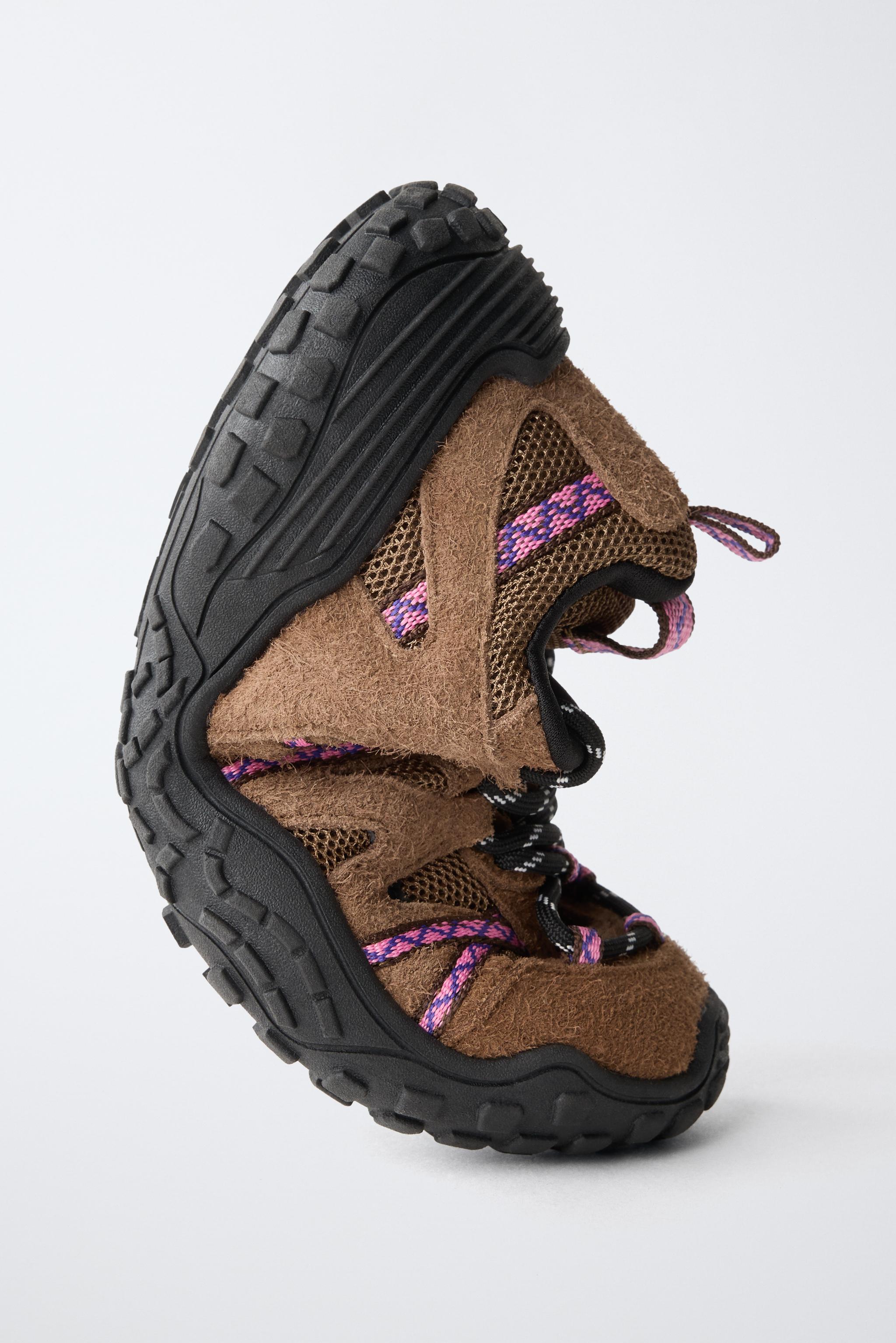 TECHNICAL LEATHER SNEAKERS