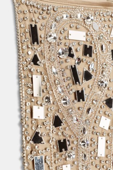 SEQUIN MIDI SKIRT - Silver by Zara - Image 4