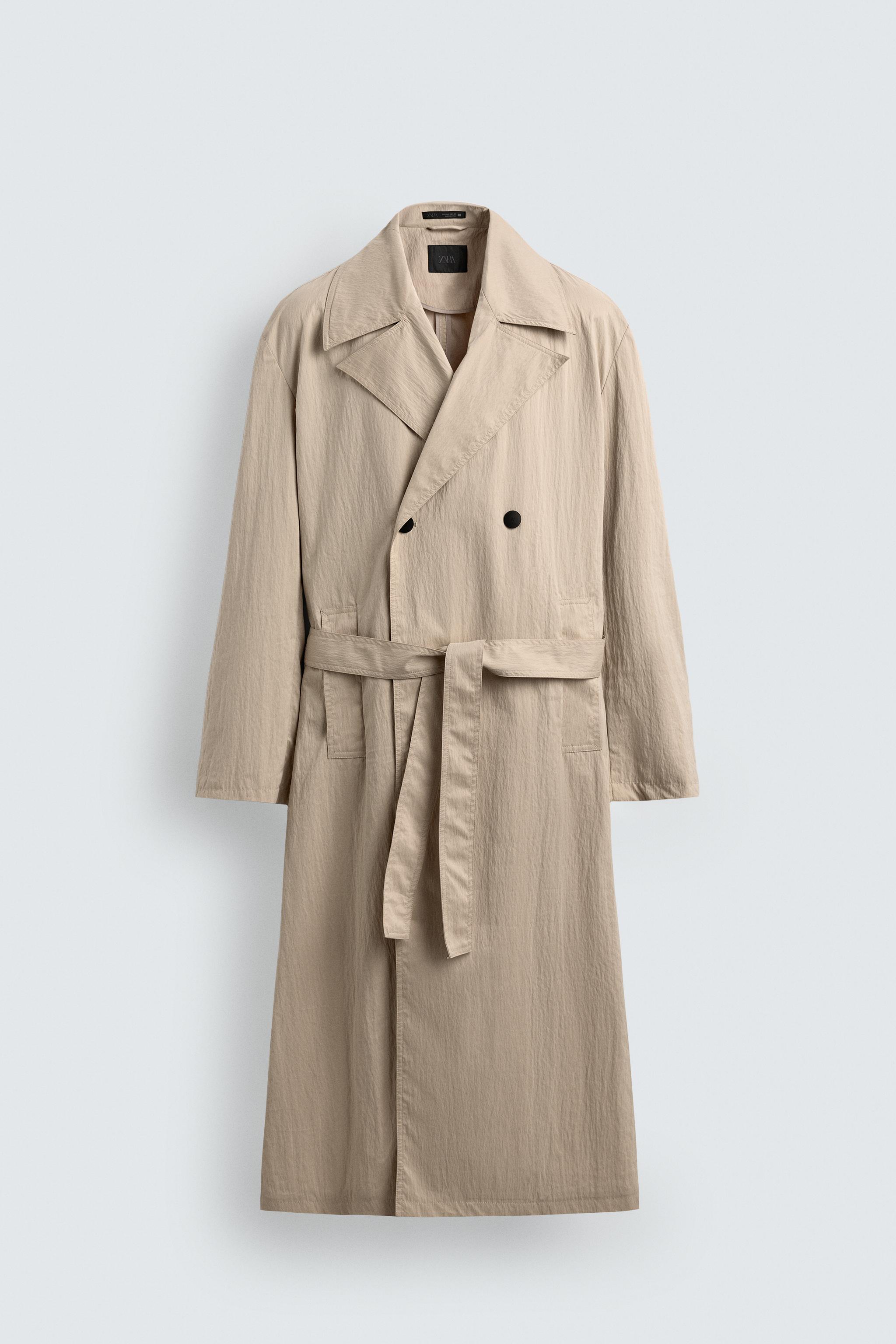 オーバーサイズフィット トレンチコート - オフホワイト | ZARA