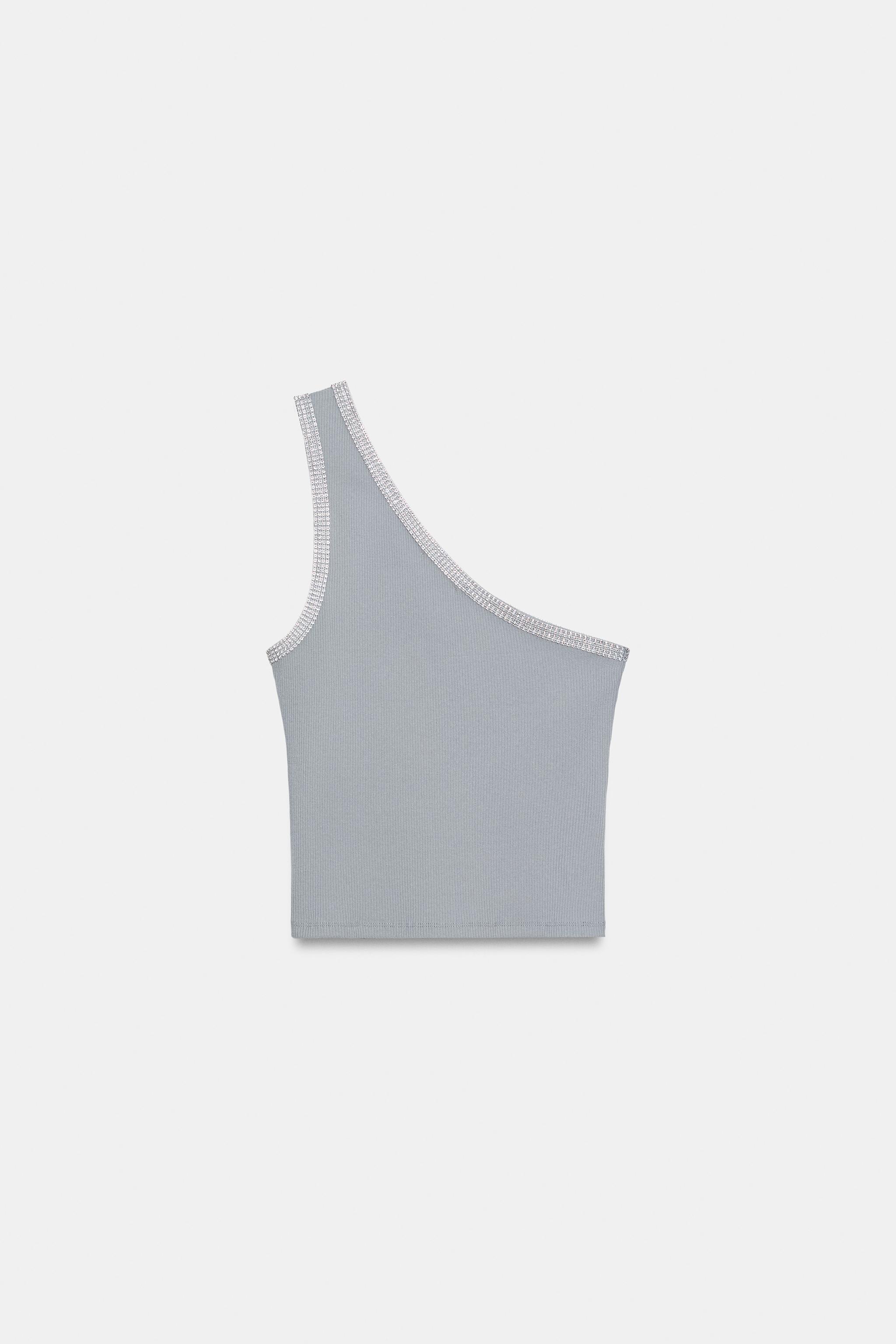 ASYMMETRIC SPARKLY TOP