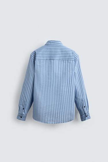 CHEMISE RELAXED FIT À RAYURES - 981 de Zara - Image 6