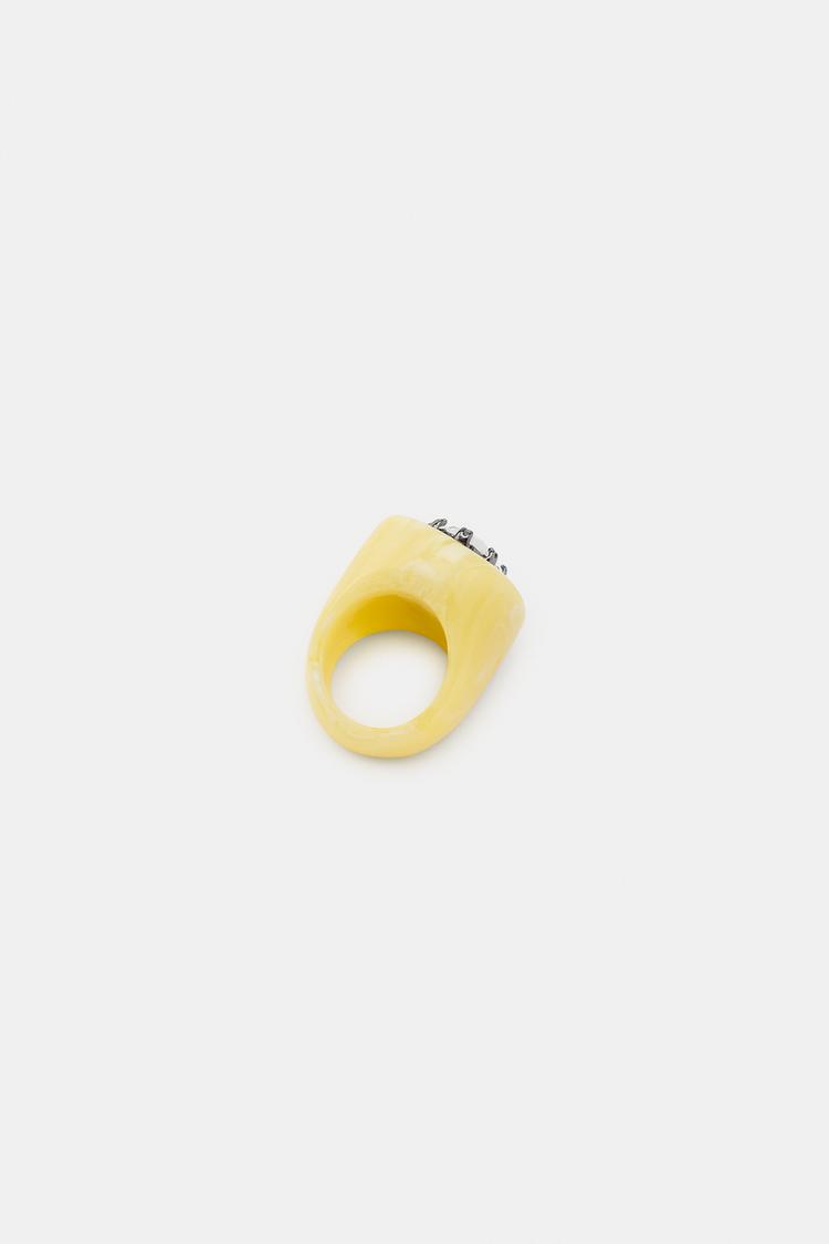 Anillo de resina con joya 5