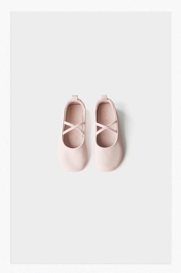 LEREN BALLERINA'S - Roze van Zara