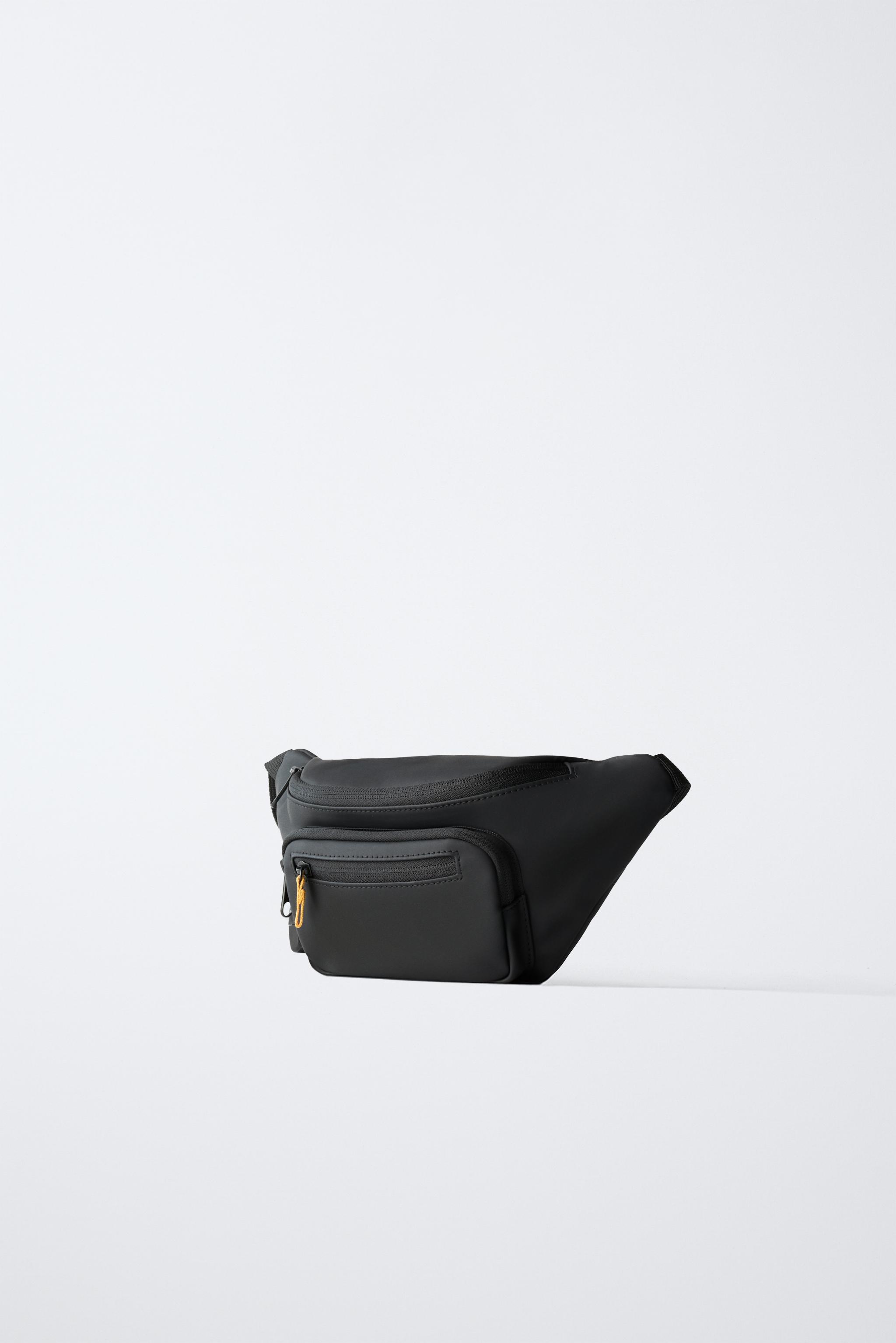 ラバー仕上げベルトバッグ - ブラック | ZARA Japan / 日本