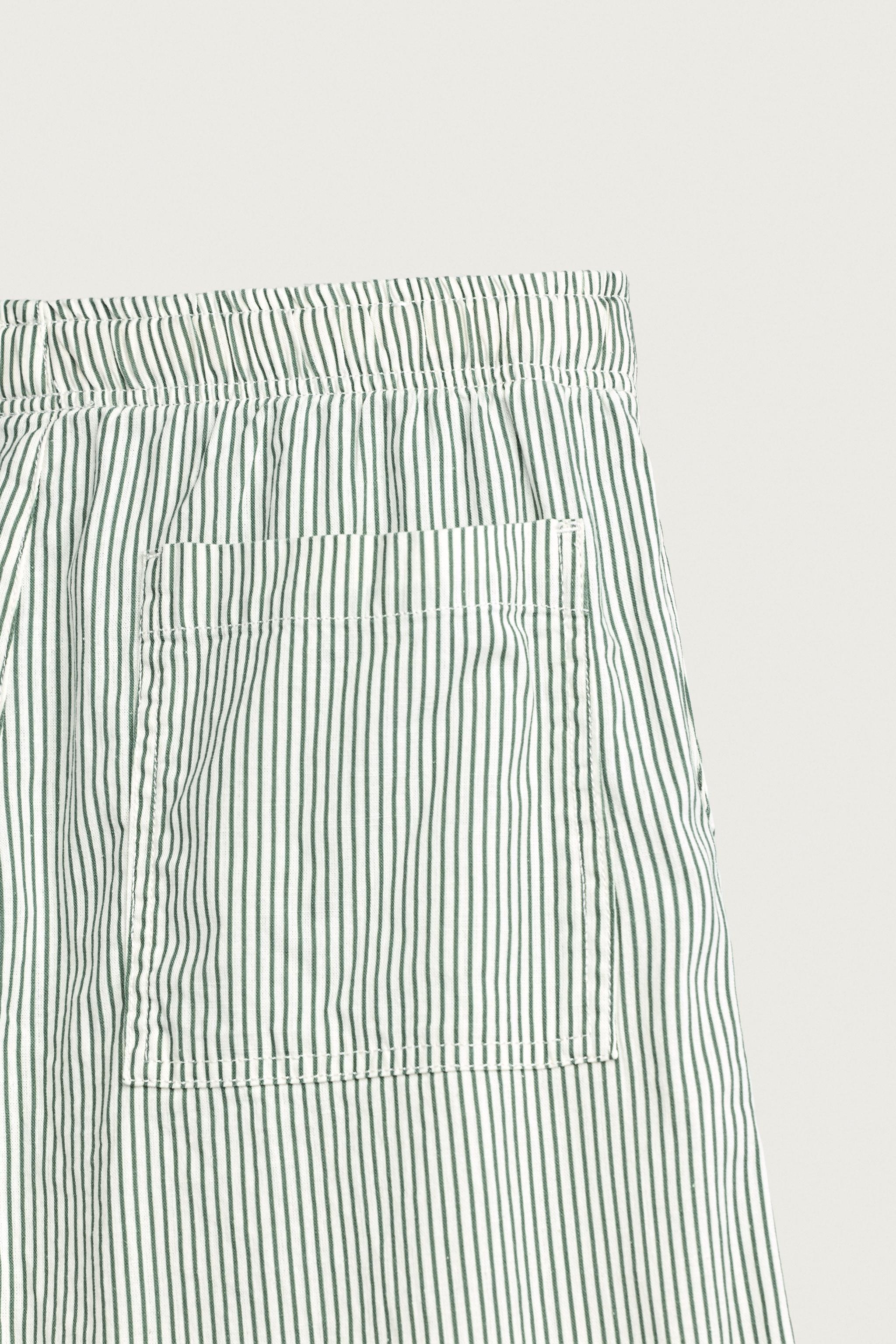 Мужские брюки Zara STRIPED BAGGY FIT PANTS — фото 9