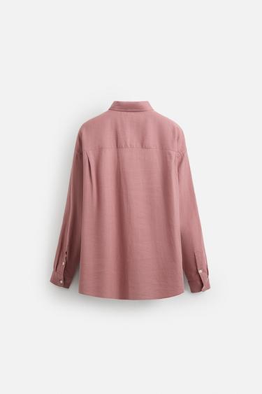 CHEMISE LIN - VISCOSE - Rose de Zara - Image 7