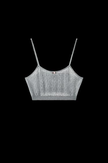 BRALETTE POINTELLE BLUME - Grau von Zara - Bild 0