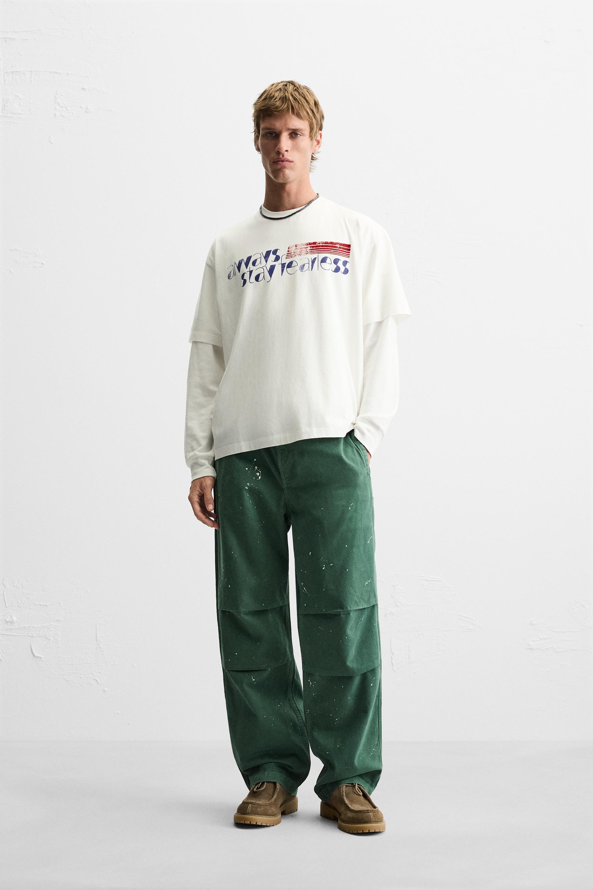 テキストプリント Tシャツ - ホワイト | ZARA Japan / 日本