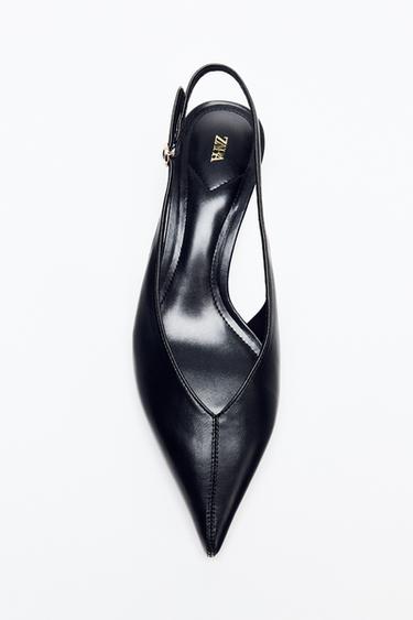 ZAPATO KITTEN DESTALONADO - Negro de Zara