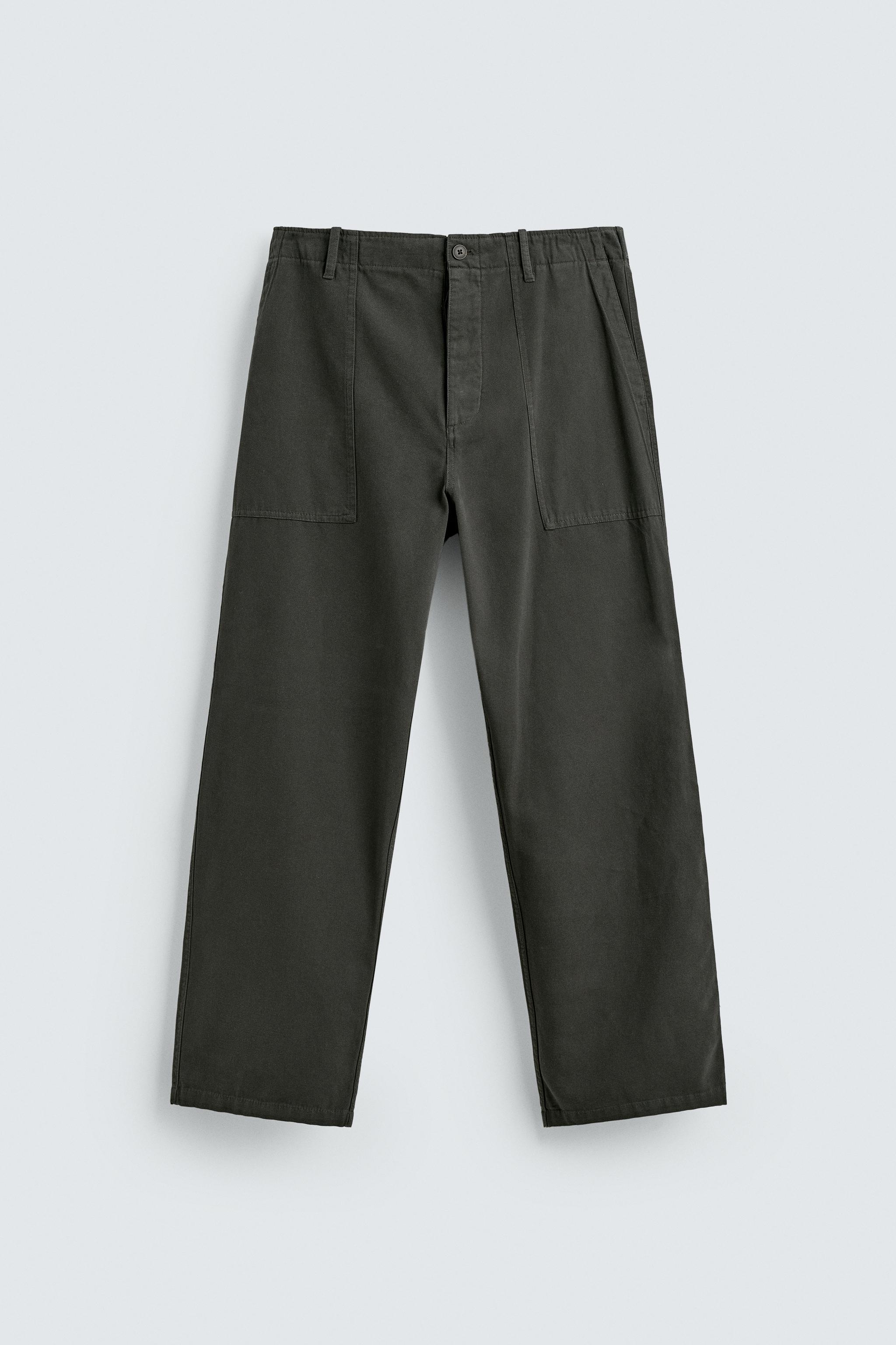 PANTALON COUPE DÉCONTRACTÉE À PASSANTS