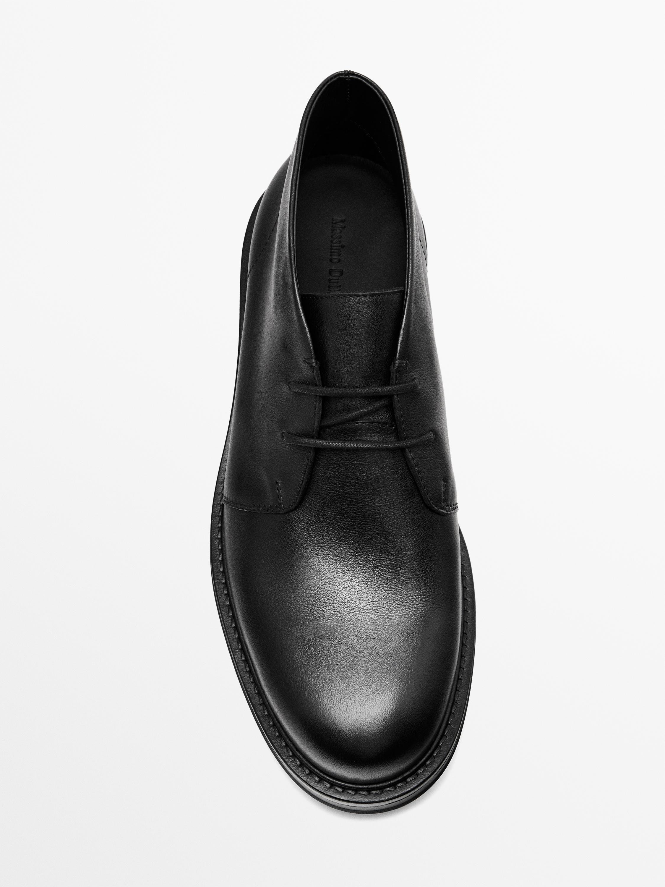 Leather safari boots