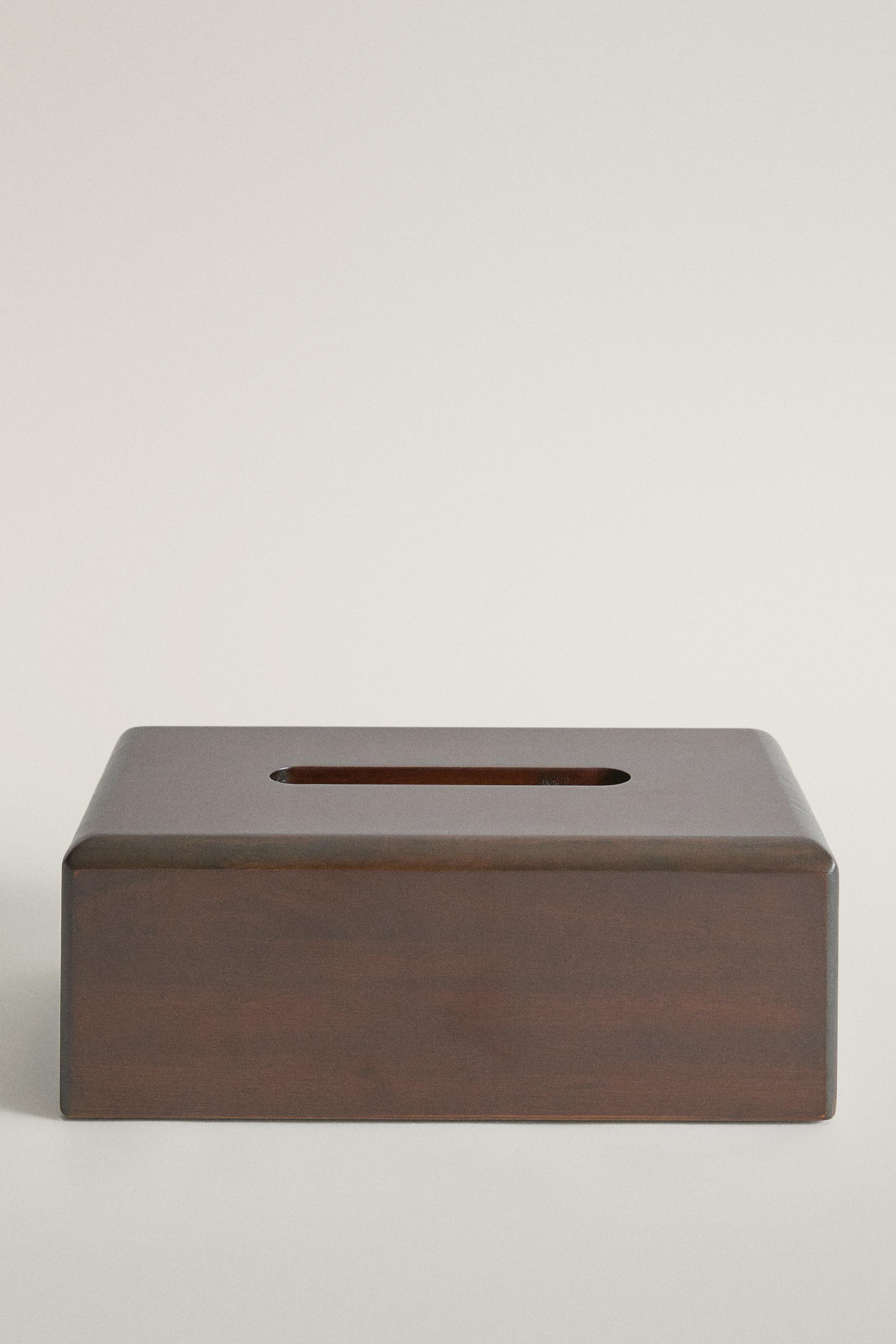 WOODEN TISSUE BOX