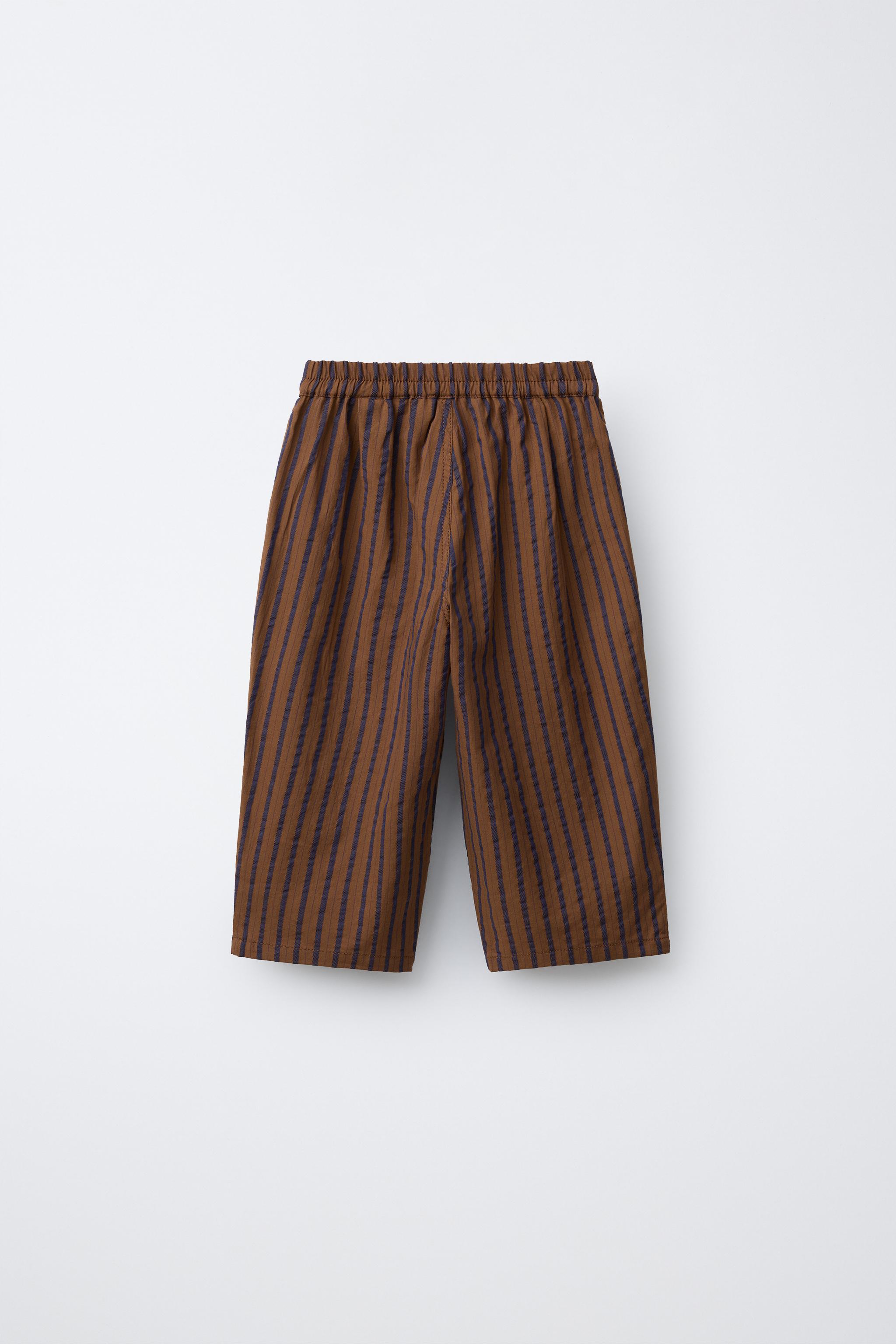 PANTALON BALLON RAYÉ SEERSUCKER