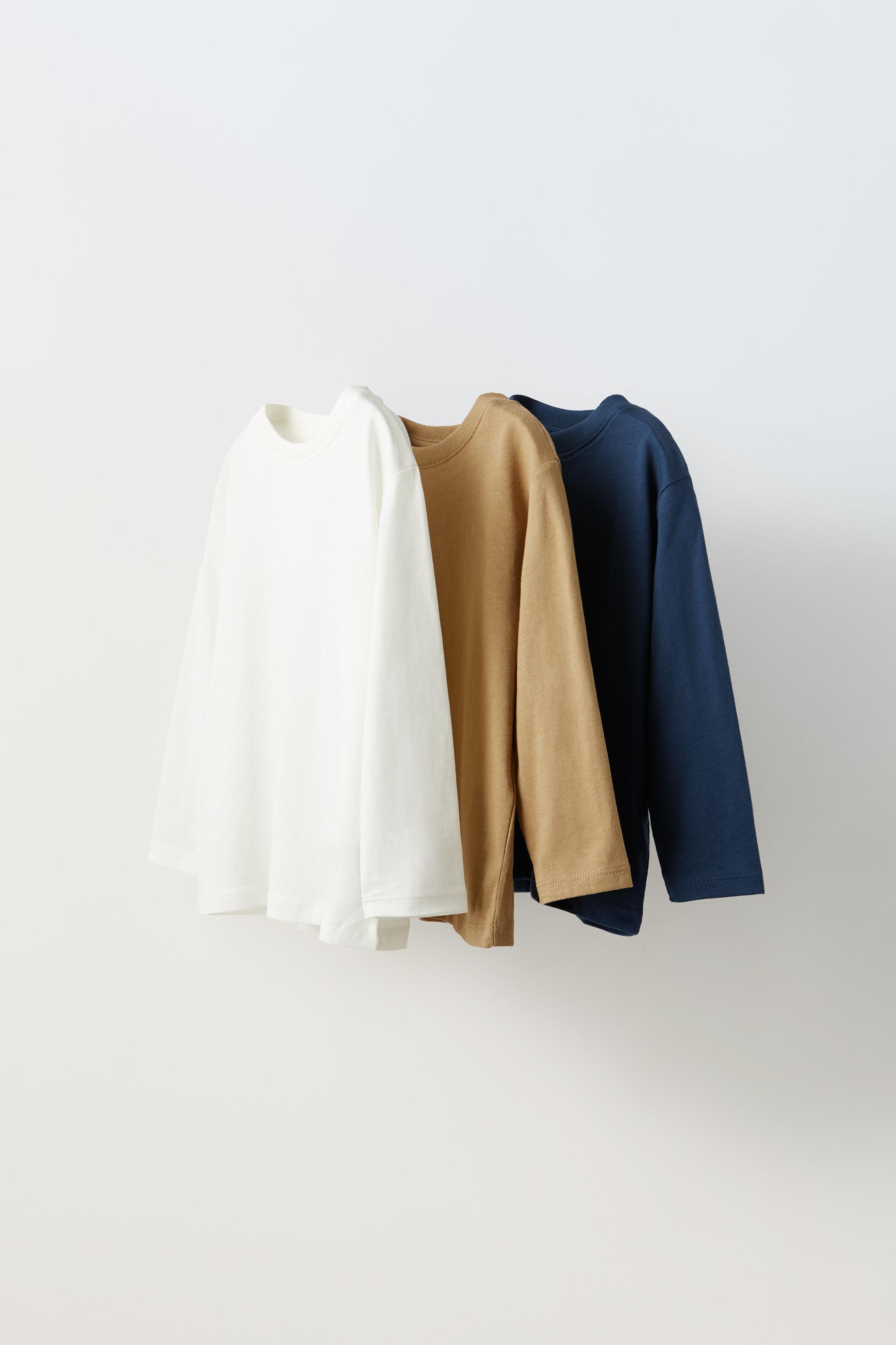 プレーン Tシャツ x 3 セット - ホワイト | ZARA Japan / 日本