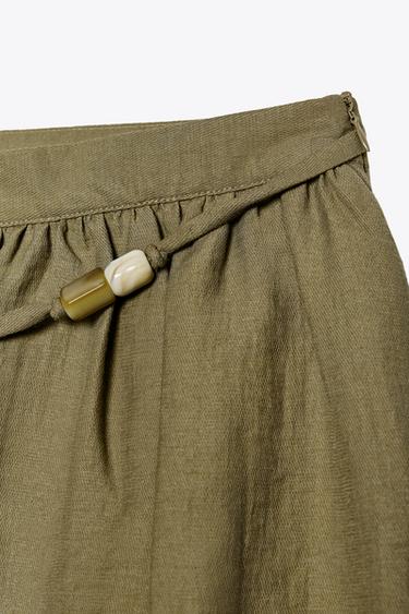 PUFF MINI SKIRT - Dark khaki by Zara - Image 9